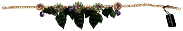 ⁦Dolce & Gabbana Elegant Floral Sicily Charm Necklace⁩ – תמונה ⁦2⁩