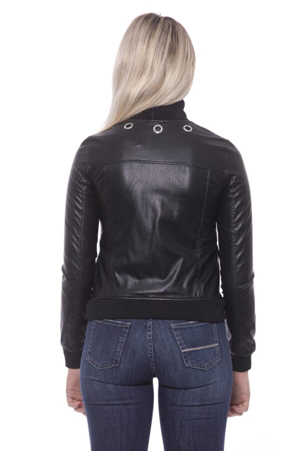⁦19V69 Italia Chic Eco-Leather Studded Slim Jacket⁩ – תמונה ⁦3⁩
