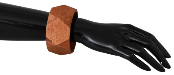 ⁦Costume National Chic Unisex Wooden Bracelet⁩ – תמונה ⁦2⁩
