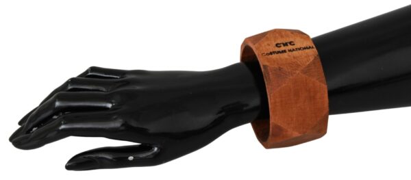 ⁦Costume National Chic Unisex Wooden Bracelet⁩ – תמונה ⁦3⁩