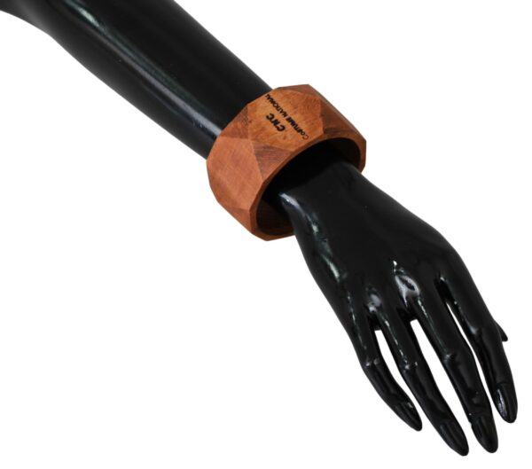 ⁦Costume National Chic Unisex Wooden Bracelet⁩ – תמונה ⁦4⁩