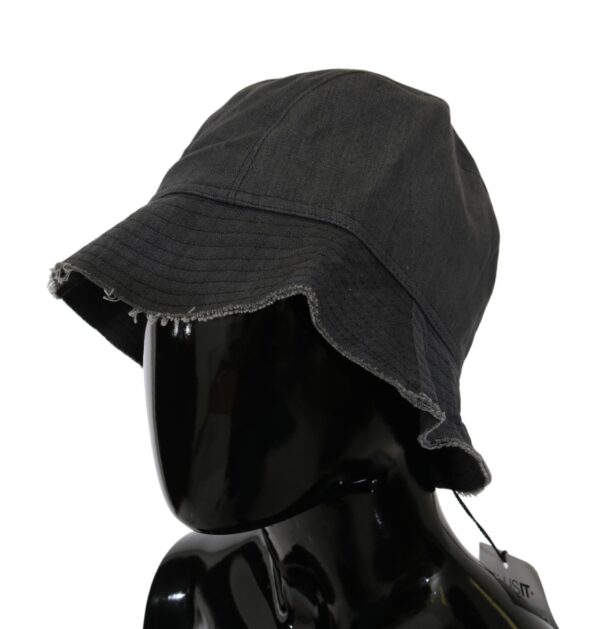 ⁦Costume National Chic Black Bucket Hat - Timeless Accessory⁩ – תמונה ⁦2⁩