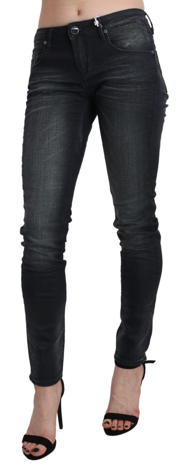 ⁦Acht Chic Blue Washed Skinny Denim Jeans⁩ – תמונה ⁦2⁩