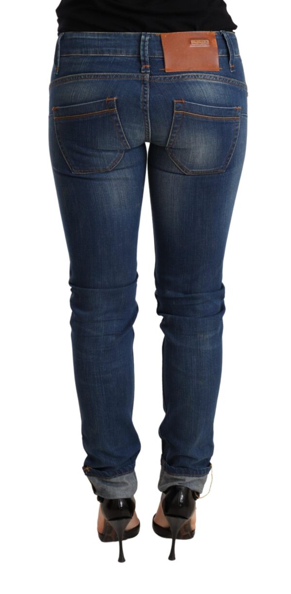 ⁦Acht Chic Blue Washed Push-Up Skinny Jeans⁩ – תמונה ⁦3⁩