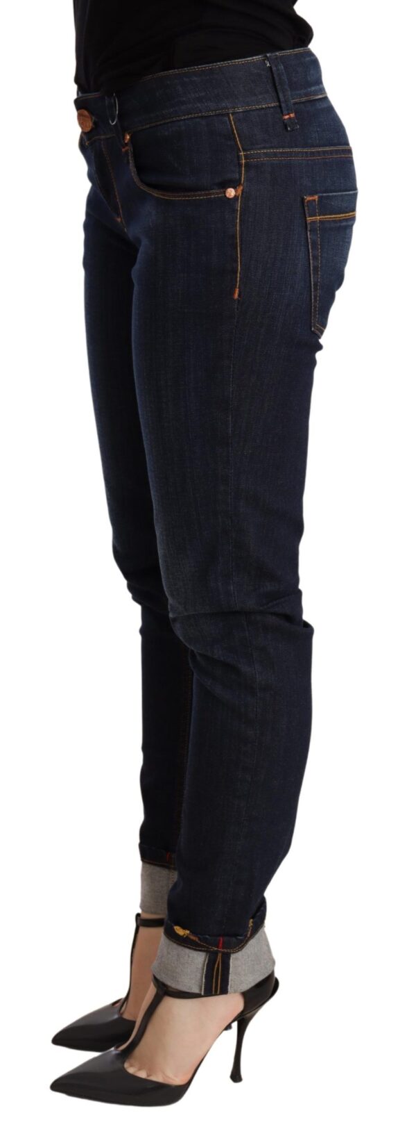 ⁦Acht Chic Dark Blue Skinny Jeans⁩ – תמונה ⁦2⁩