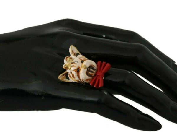 ⁦Dolce & Gabbana Elegant Canine Charm Women's Ring⁩ – תמונה ⁦2⁩