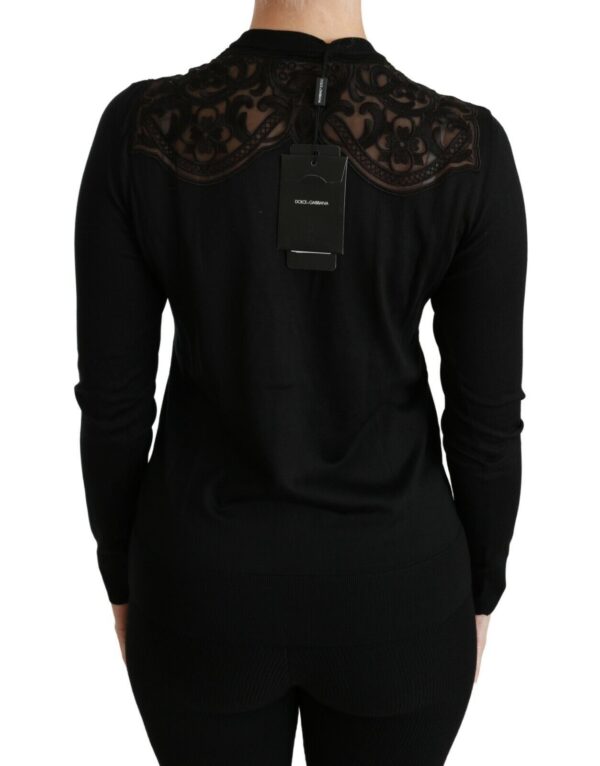 ⁦Dolce & Gabbana Alluring Silk Blend Lace Cardigan⁩ – תמונה ⁦5⁩