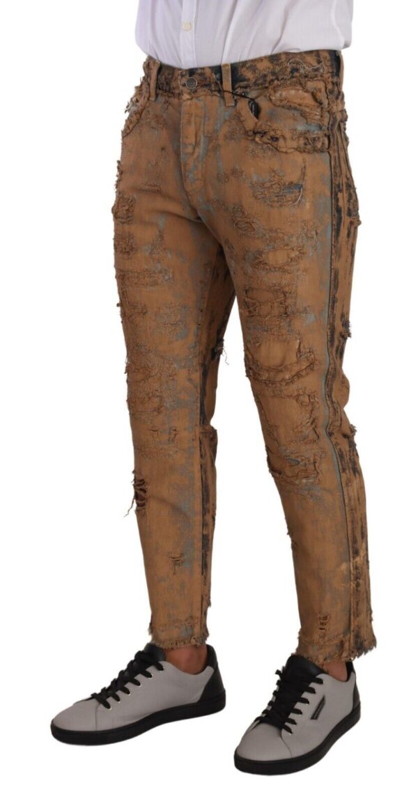 ⁦Dolce & Gabbana Authentic Distressed Denim Classic Trousers⁩ – תמונה ⁦2⁩
