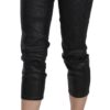 ⁦John Galliano Chic Black Mid Waist Cropped Jeans⁩ – תמונה ⁦3⁩