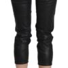 ⁦John Galliano Chic Black Mid Waist Cropped Jeans⁩ – תמונה ⁦4⁩
