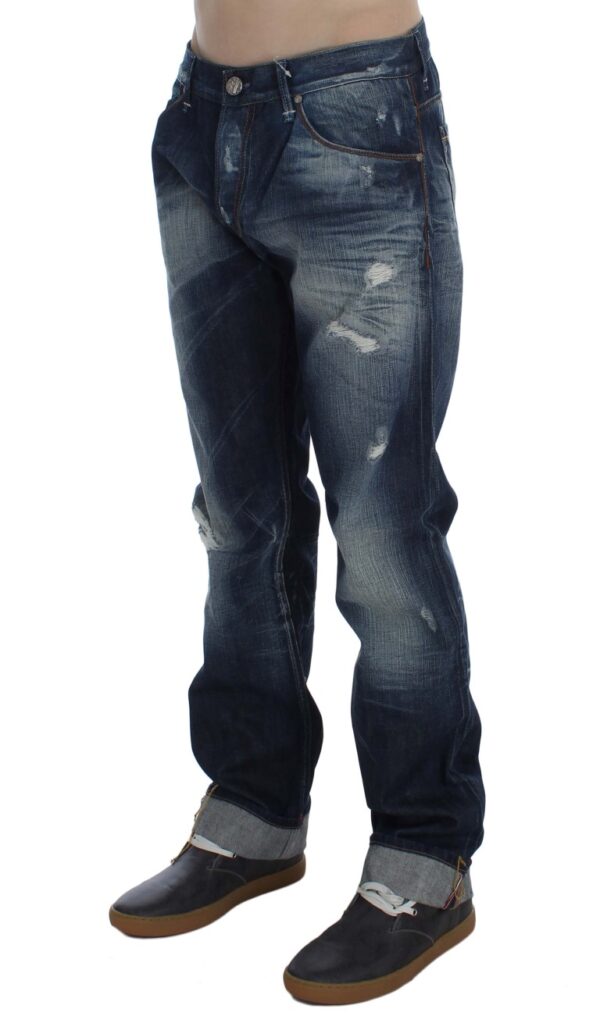 ⁦Acht Authentic Regular Fit Blue Wash Jeans⁩ – תמונה ⁦2⁩