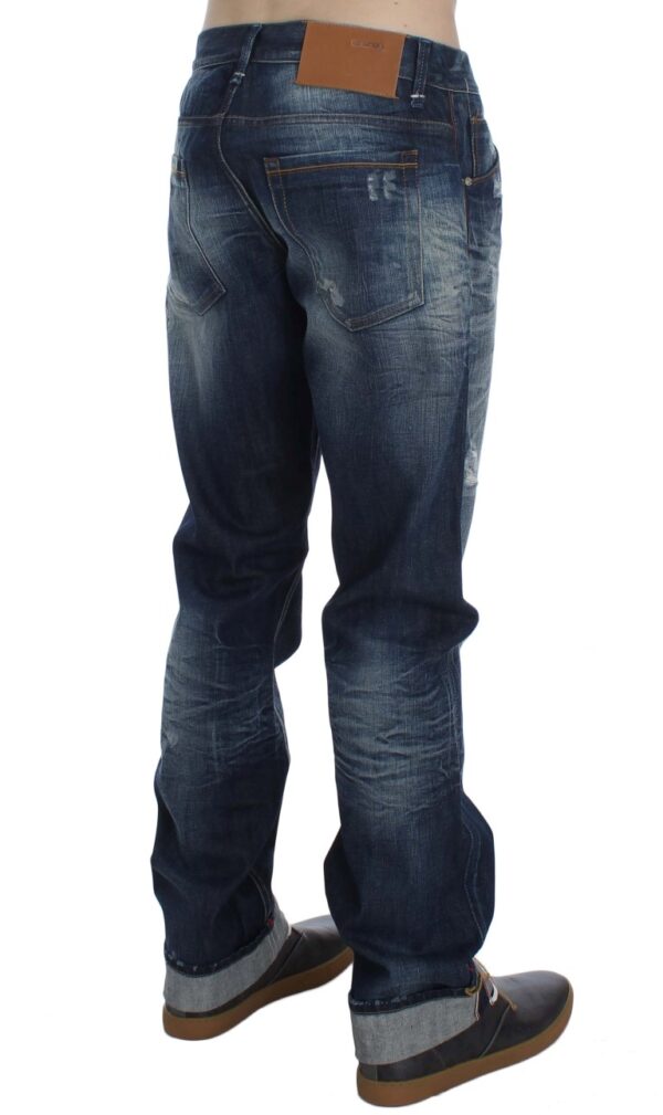⁦Acht Authentic Regular Fit Blue Wash Jeans⁩ – תמונה ⁦7⁩