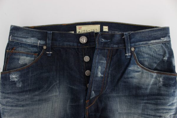 ⁦Acht Authentic Regular Fit Blue Wash Jeans⁩ – תמונה ⁦4⁩