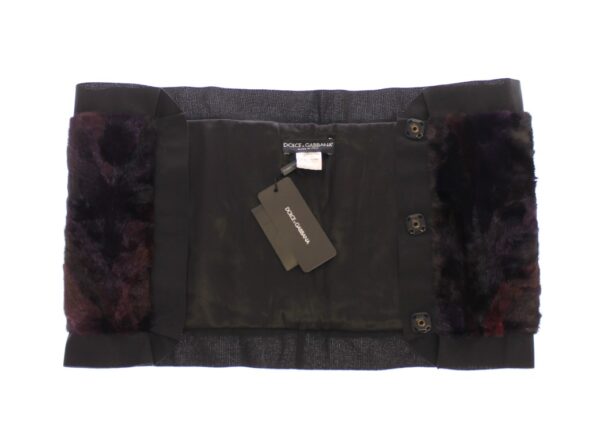 ⁦Dolce & Gabbana Exquisite Purple MINK Fur Scarf Wrap⁩ – תמונה ⁦3⁩