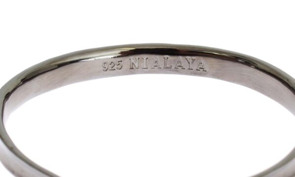⁦Nialaya Elegant Rhodium Silver Bangle⁩ – תמונה ⁦2⁩