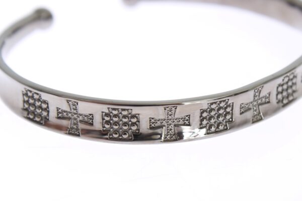 ⁦Nialaya Elegant Rhodium Silver Bangle⁩ – תמונה ⁦3⁩