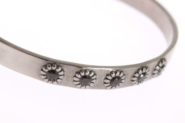 ⁦Chic Nialaya Silver CZ Bangle for Her⁩ – תמונה ⁦3⁩