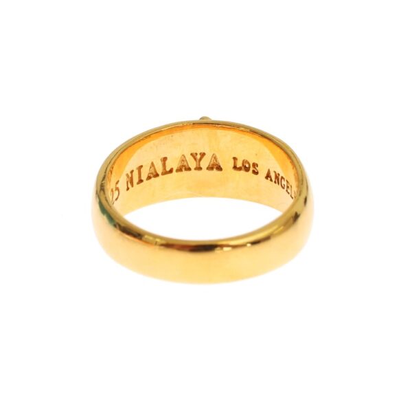 ⁦Nialaya Exclusive Gold-Plated Men's Ring⁩ – תמונה ⁦3⁩