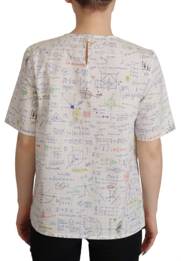 ⁦Dolce & Gabbana Algebra Print Round Neck Cotton Tee⁩ – תמונה ⁦2⁩