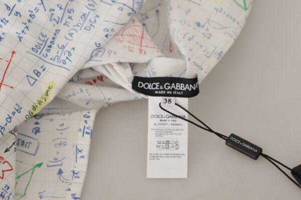 ⁦Dolce & Gabbana Algebra Print Round Neck Cotton Tee⁩ – תמונה ⁦6⁩