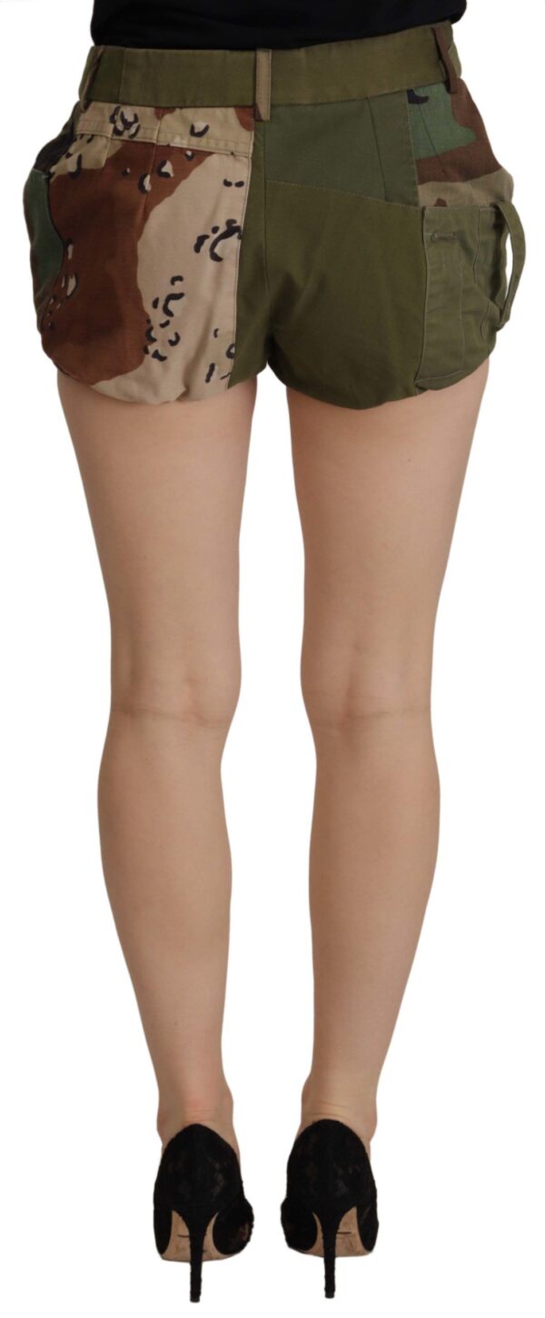 ⁦Dolce & Gabbana Army Green High-Waist Hot Pants⁩ – תמונה ⁦3⁩