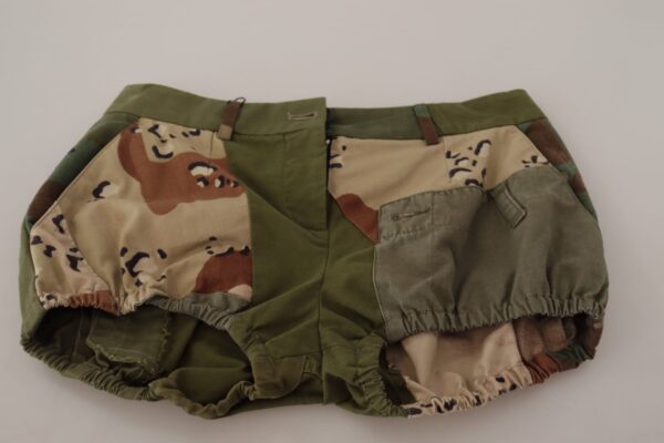 ⁦Dolce & Gabbana Army Green High-Waist Hot Pants⁩ – תמונה ⁦4⁩