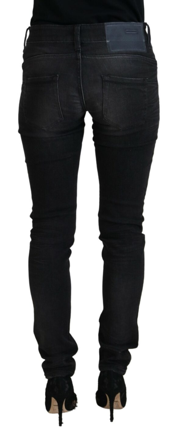 ⁦Acht Chic Black Low Waist Straight Leg Jeans⁩ – תמונה ⁦3⁩