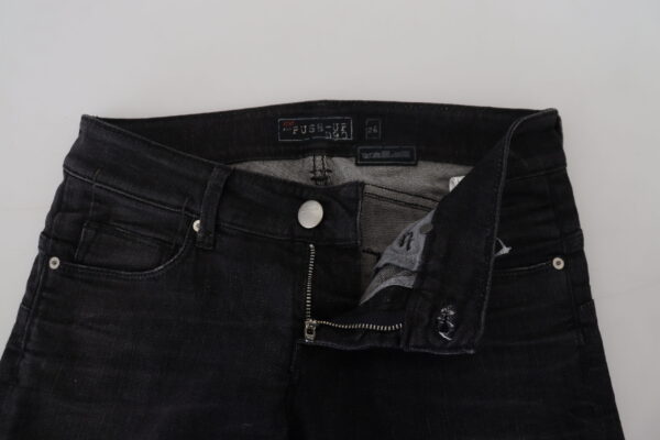 ⁦Acht Chic Black Low Waist Straight Leg Jeans⁩ – תמונה ⁦4⁩