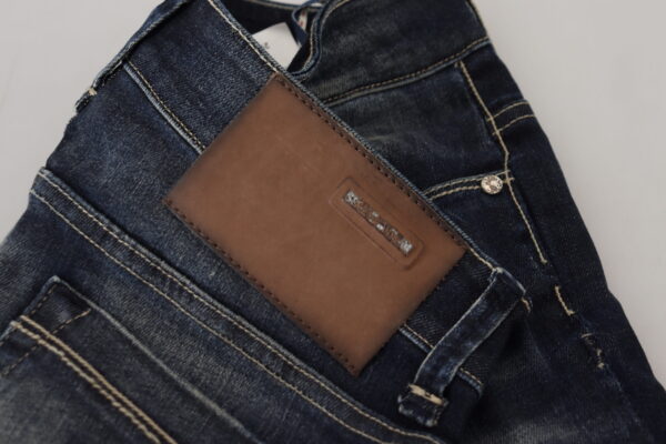 ⁦Acht Chic Blue Washed Skinny Low Waist Jeans⁩ – תמונה ⁦5⁩