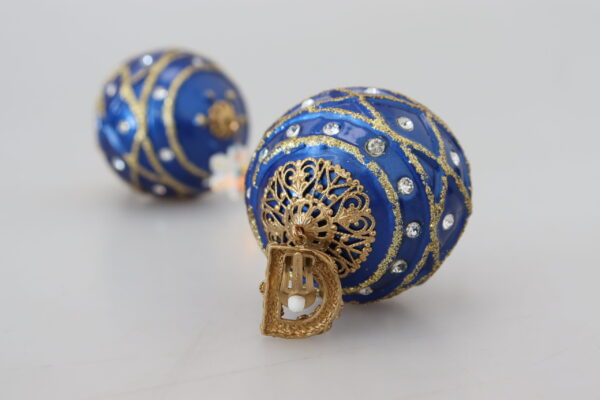 ⁦Dolce & Gabbana Elegant Dangling Crystal Christmas Ball Earrings⁩ – תמונה ⁦8⁩