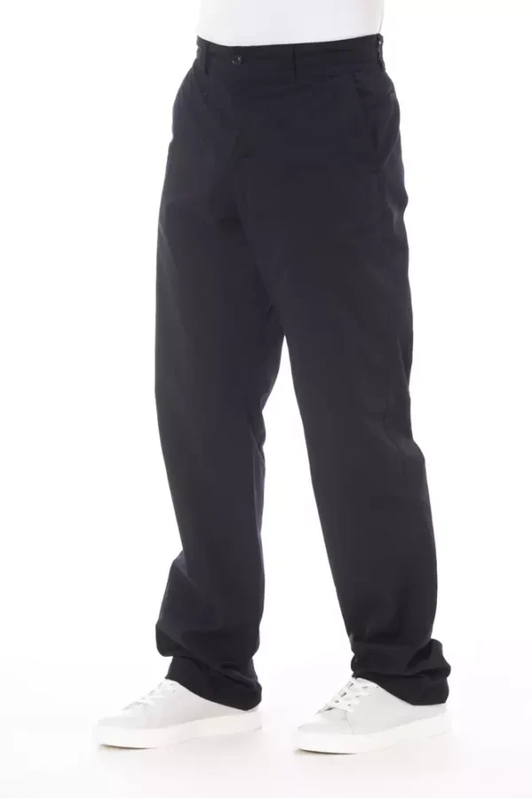⁦Alpha Studio Blue Cotton Men Pant⁩ – תמונה ⁦2⁩