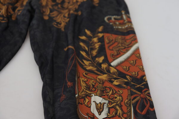 ⁦Dolce & Gabbana Baroque Crown Silk Sweatpants⁩ – תמונה ⁦5⁩