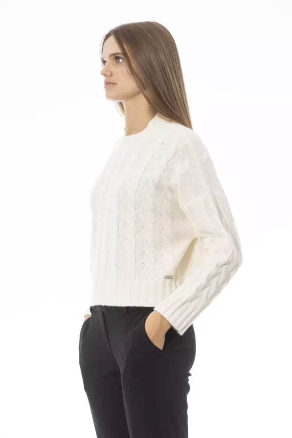 ⁦Baldinini Trend Beige Wool Women Sweater⁩ – תמונה ⁦2⁩