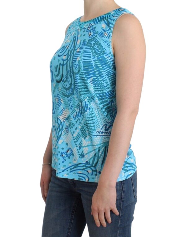 ⁦John Galliano Elegant Sleeveless Silk-Detailed Top⁩ – תמונה ⁦2⁩