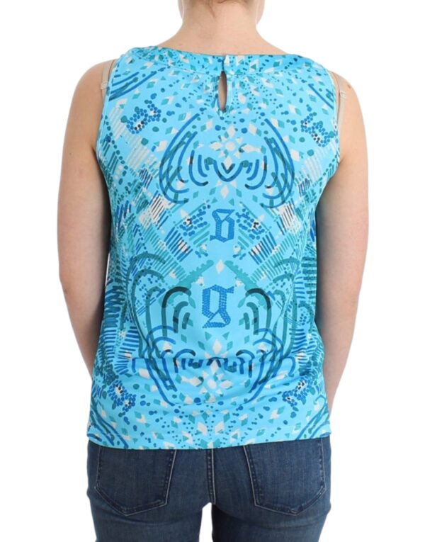 ⁦John Galliano Elegant Sleeveless Silk-Detailed Top⁩ – תמונה ⁦3⁩