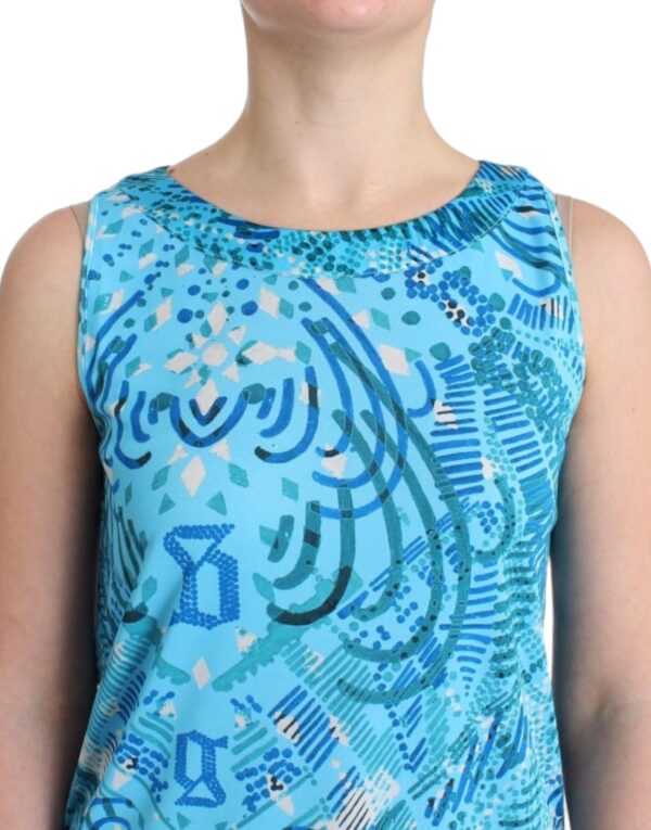 ⁦John Galliano Elegant Sleeveless Silk-Detailed Top⁩ – תמונה ⁦5⁩