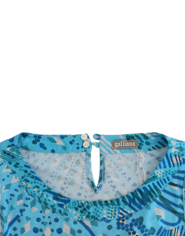 ⁦John Galliano Elegant Sleeveless Silk-Detailed Top⁩ – תמונה ⁦6⁩