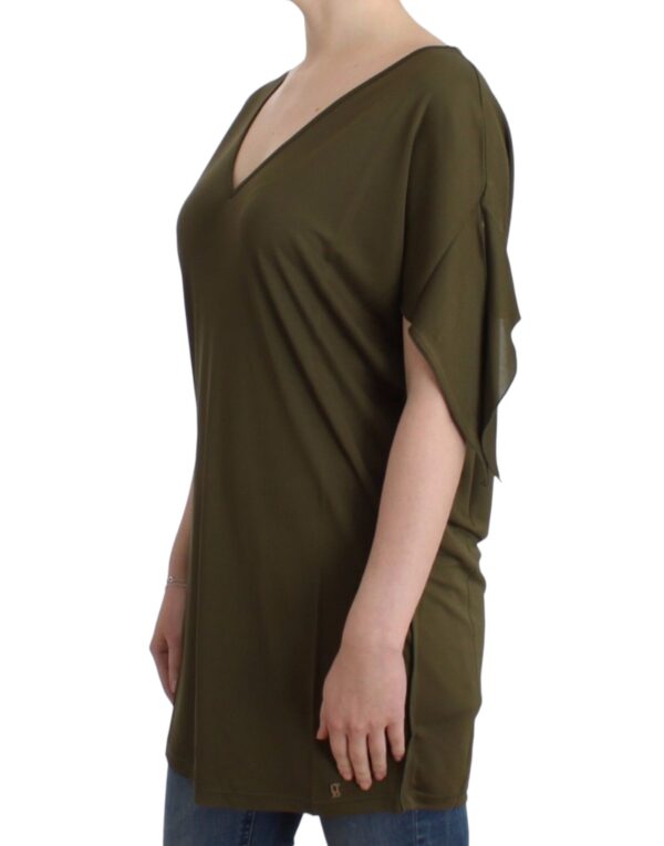 ⁦John Galliano Emerald Elegance Rayon Blouse⁩ – תמונה ⁦2⁩