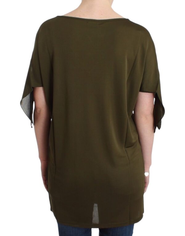 ⁦John Galliano Emerald Elegance Rayon Blouse⁩ – תמונה ⁦3⁩