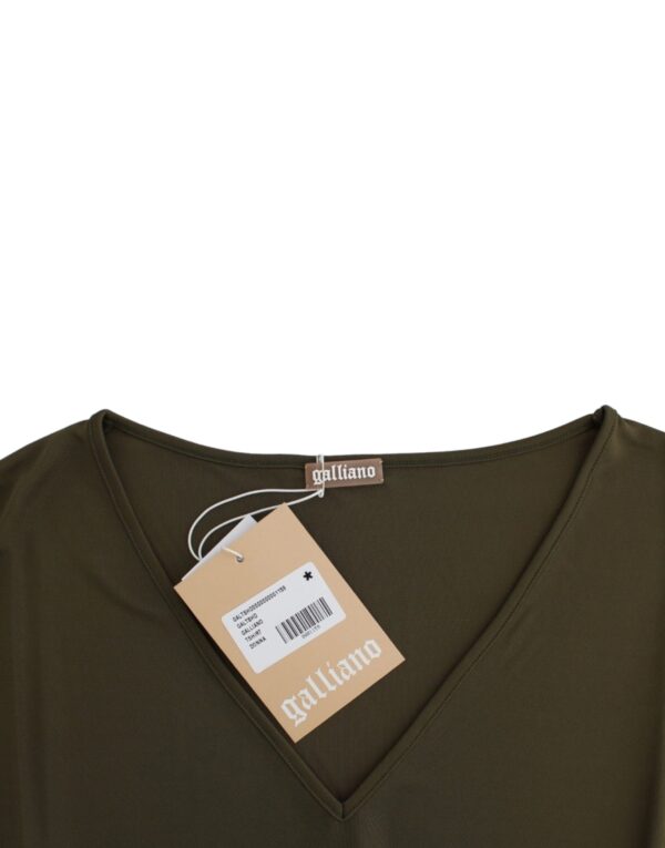 ⁦John Galliano Emerald Elegance Rayon Blouse⁩ – תמונה ⁦6⁩