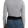 ⁦Cavalli Cropped Virgin Wool Cardigan in Chic Gray⁩ – תמונה ⁦3⁩