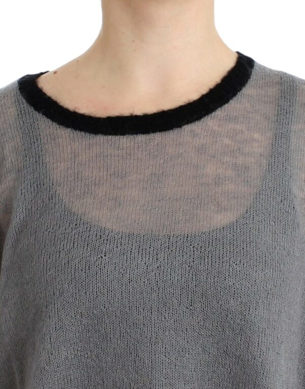 ⁦Costume National Chic Asymmetric Embellished Knit Sweater⁩ – תמונה ⁦5⁩