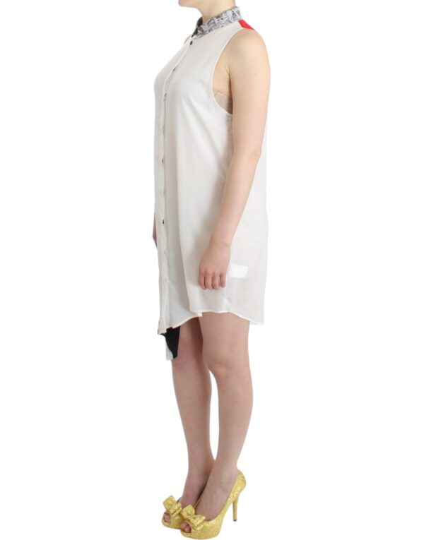 ⁦Costume National Asymmetric Hem Button-Up Shirt Dress⁩ – תמונה ⁦4⁩