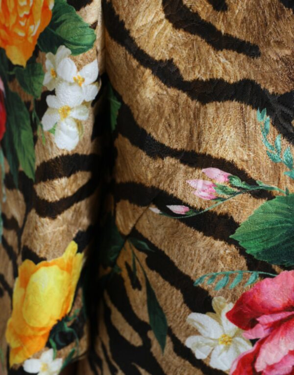 ⁦Dolce & Gabbana Animal & Floral Print Mini Shift Dress⁩ – תמונה ⁦5⁩