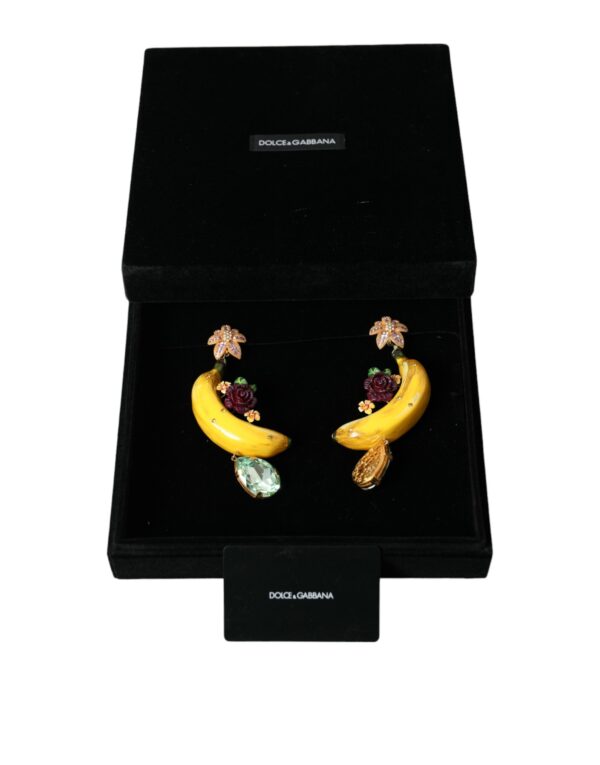 ⁦Dolce & Gabbana Chic Clip-on Banana Dangle Earrings⁩ – תמונה ⁦2⁩