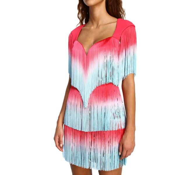 ⁦Elisabetta Franchi Pink Polyester Women Dress⁩ – תמונה ⁦5⁩