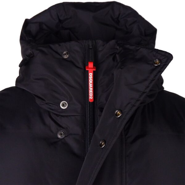 ⁦Dsquared² Black Nylon Men Jacket⁩ – תמונה ⁦4⁩