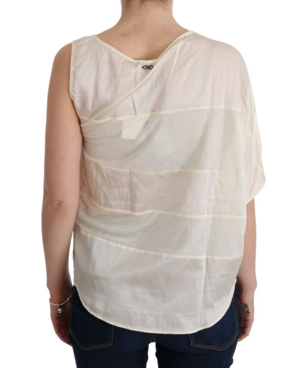 ⁦Costume National Beige Sleeveless Modal Top - Elevated Basics⁩ – תמונה ⁦3⁩
