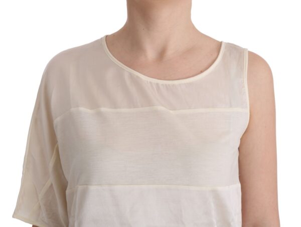 ⁦Costume National Beige Sleeveless Modal Top - Elevated Basics⁩ – תמונה ⁦4⁩