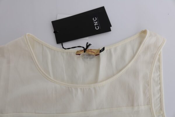 ⁦Costume National Beige Sleeveless Modal Top - Elevated Basics⁩ – תמונה ⁦5⁩